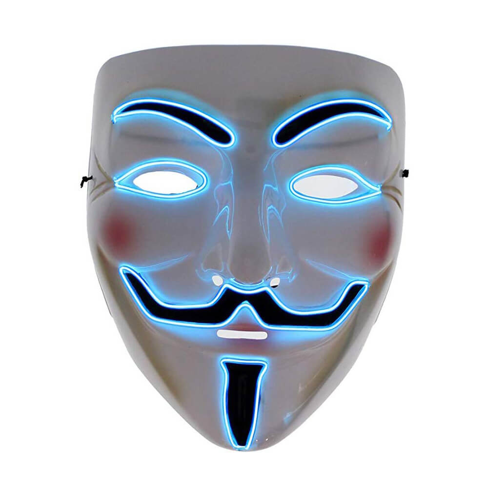 Maska LED świecąca na Halloween