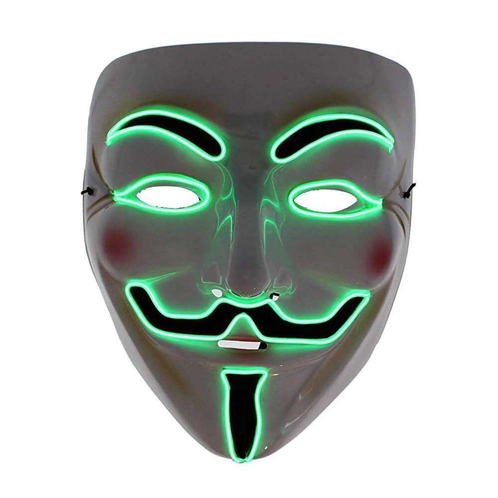 Maska LED świecąca na Halloween