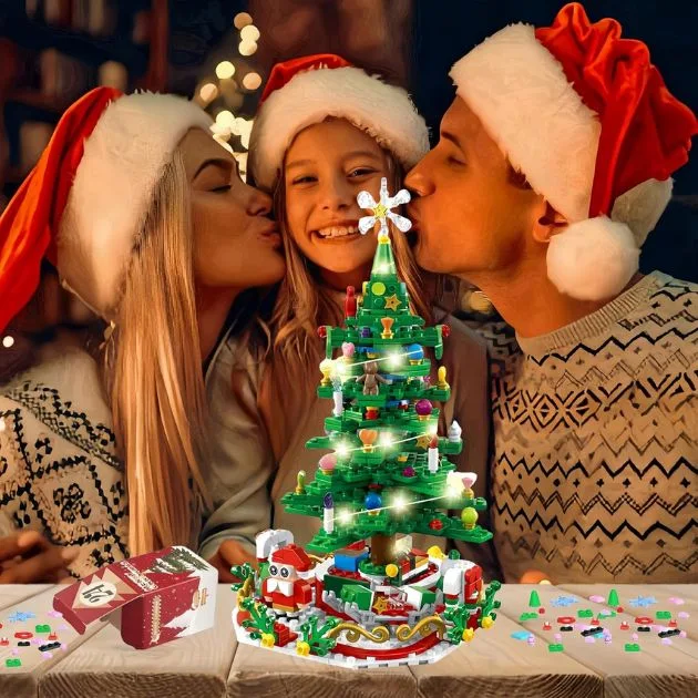 MerryGlow™ kalendarz adwentowy – zestaw do składania choinki LED