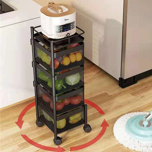 SpinRack™ wózek z obrotowym stelażem - 4 poziomy