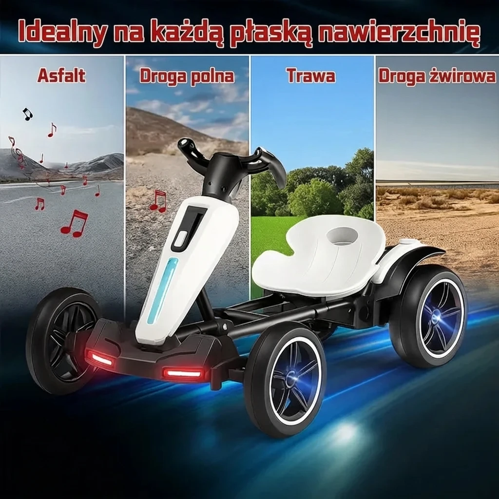 SuperKart™ elektryczny składany gokart dla dzieci
