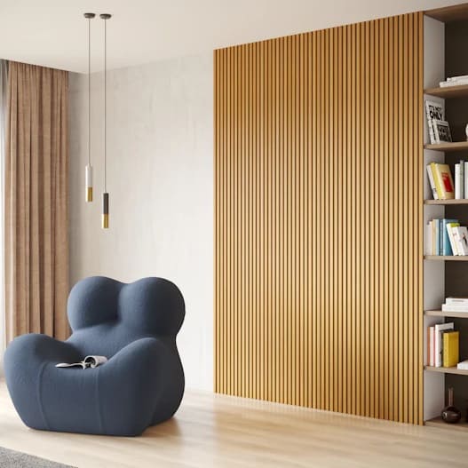 WoodyPanel™ drewniane panele ścienne imitujące naklejki - 10m x 60cm (6m2)
