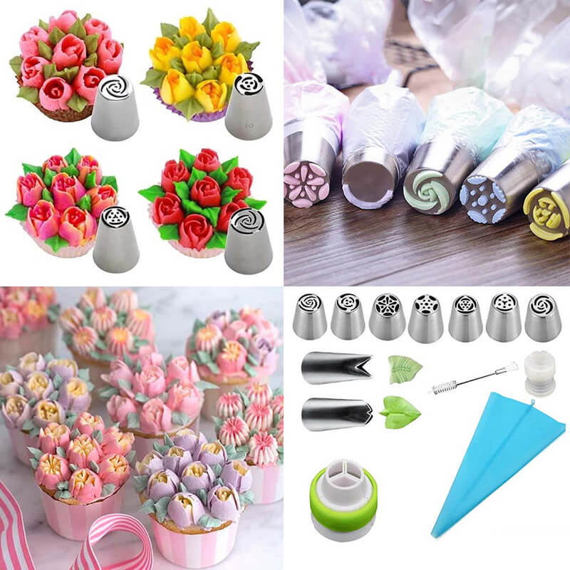 Zestaw do dekoracji ciastek Floral