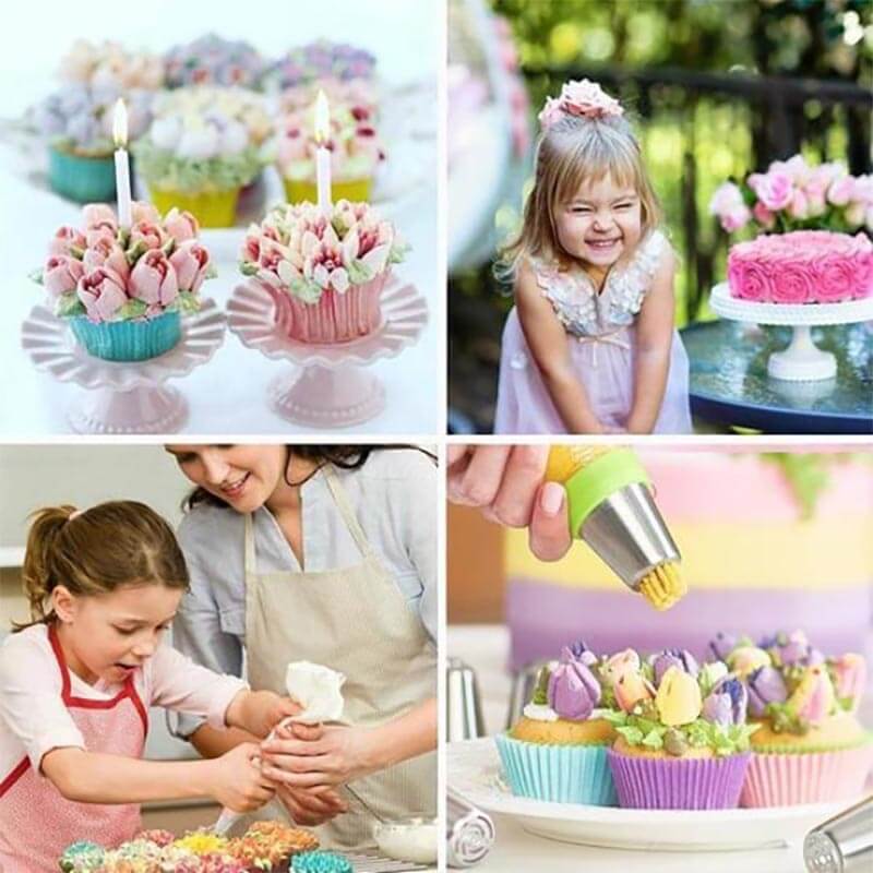 Zestaw do dekoracji ciastek Floral