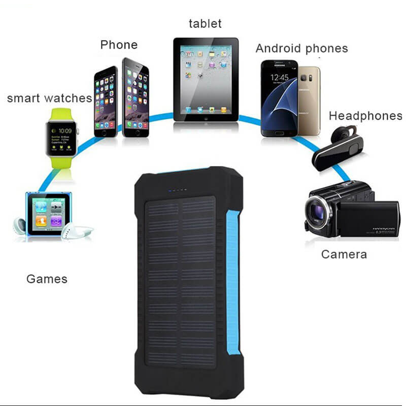 Baterie Externă cu Încărcare Solara 8.000 mAh