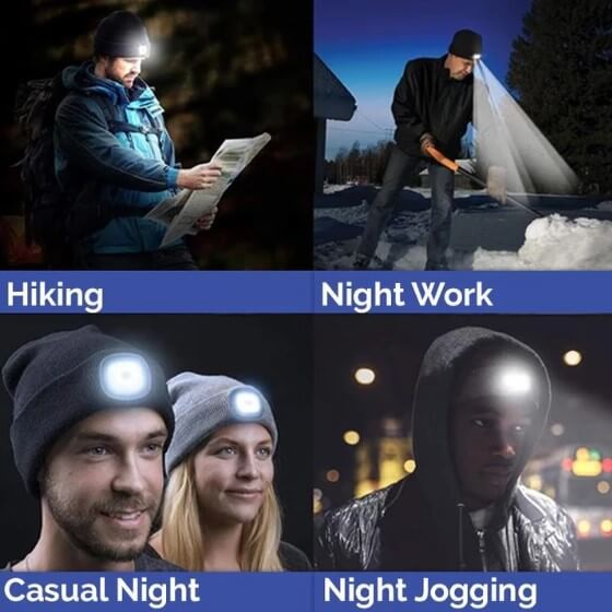 Căciulă cu lanternă LummieLight