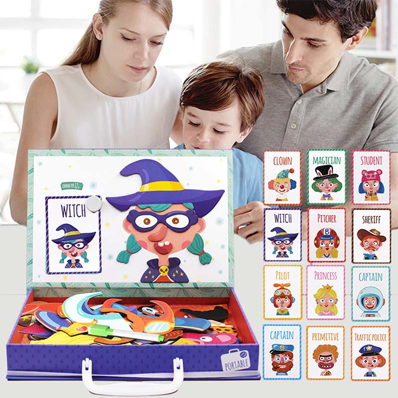 Cutie cu puzzle magnetic TediGame