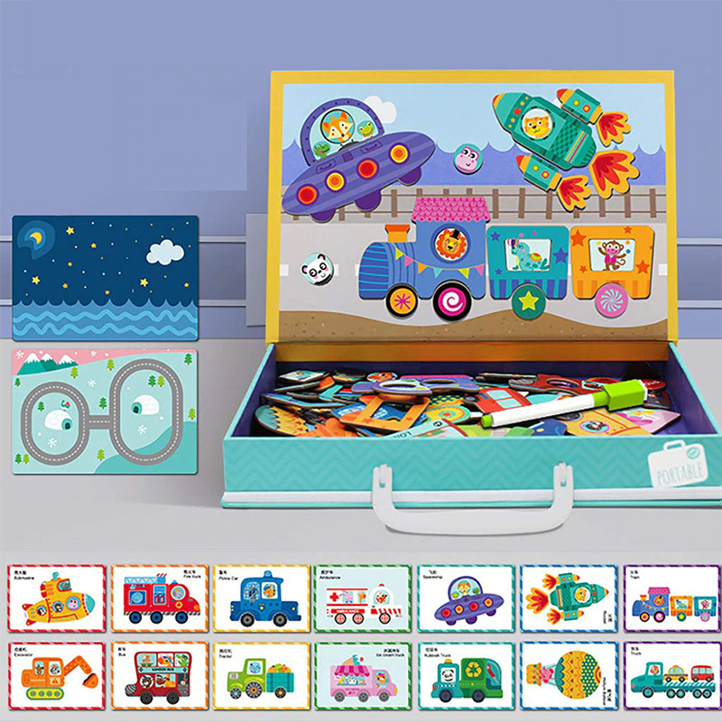 Cutie cu puzzle magnetic TediGame