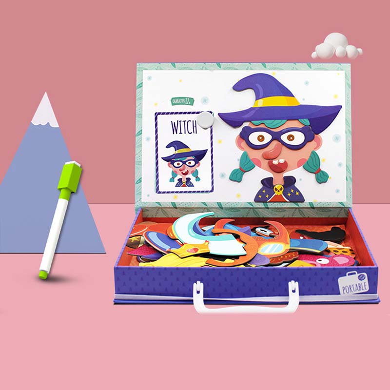 Cutie cu puzzle magnetic TediGame