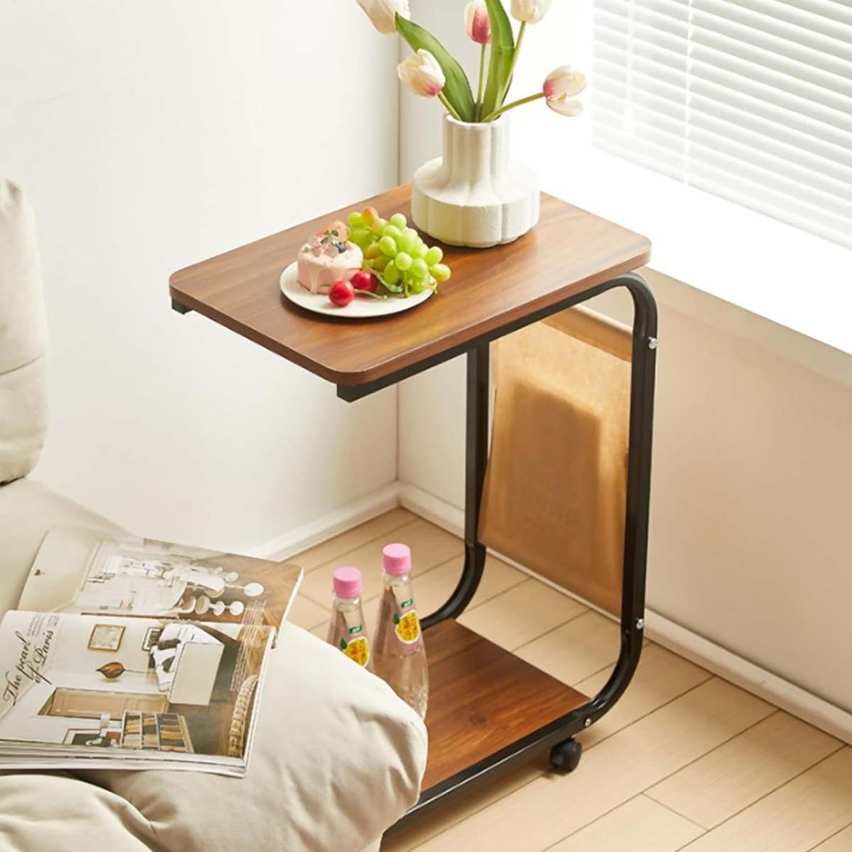 DeskCart™ Masă mobilă în formă de C