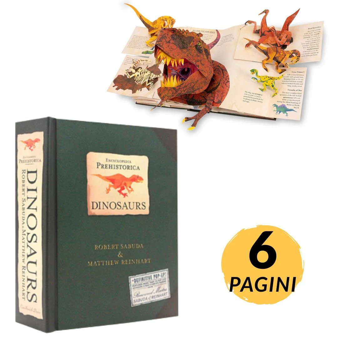 DinoPop™ enciclopedie 3D cu dinozauri pop-up