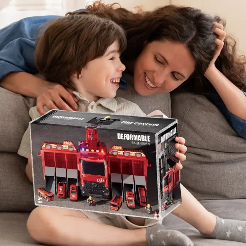 FireFighterz™ camion de pompieri cu echipă de intervenție și pulverizator de apă