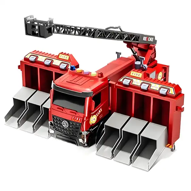 FireFighterz™ camion de pompieri cu echipă de intervenție și pulverizator de apă