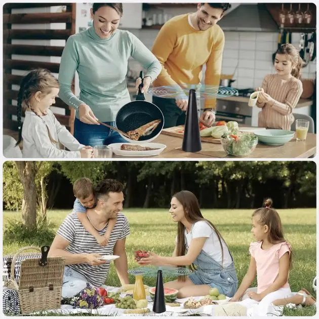 FlyAway™ Fly Repellent Ventilator de masă, 1+1 GRATIS