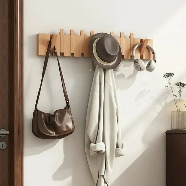 PianoRack™ cuier din lemn în formă de clape de pian