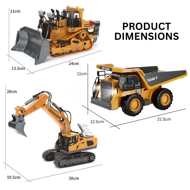 PowerCrew™ Mașină de construcții electrică cu telecomandă