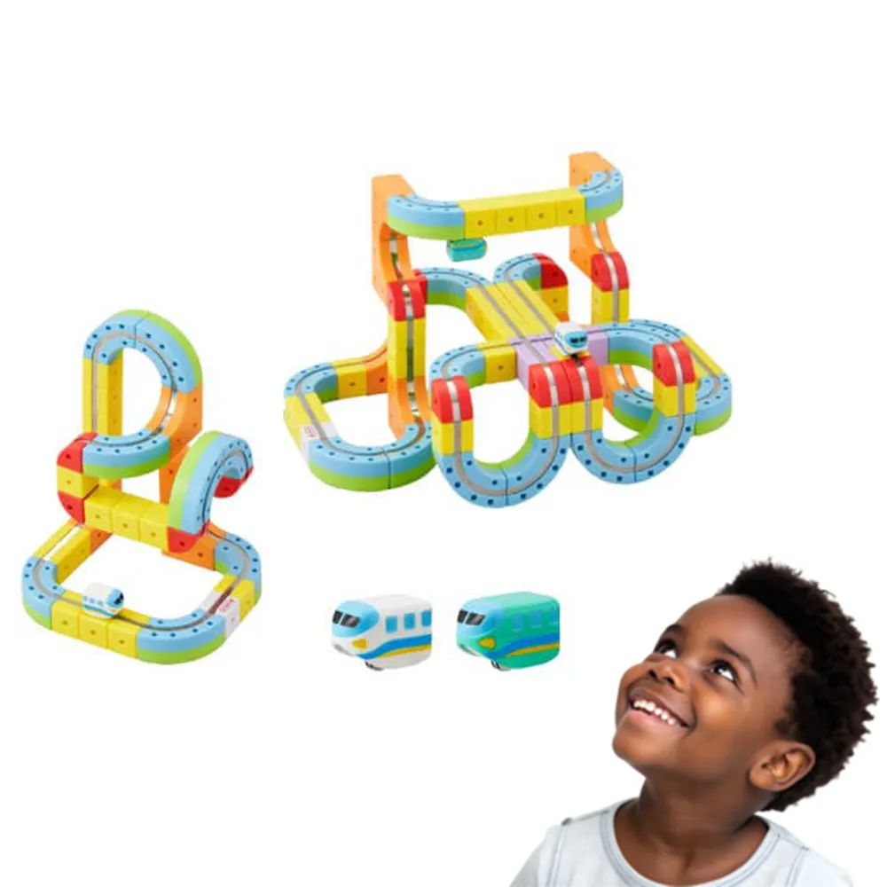 Kit de construcție monorail magnetic RailMag™ - 66 bucăți