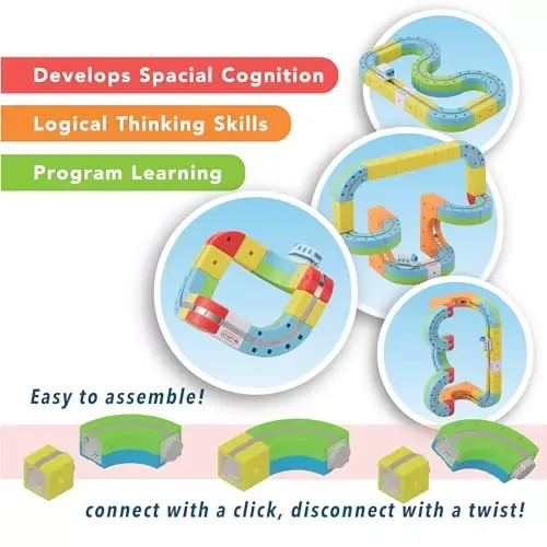 Kit de construcție monorail magnetic RailMag™ - 66 bucăți