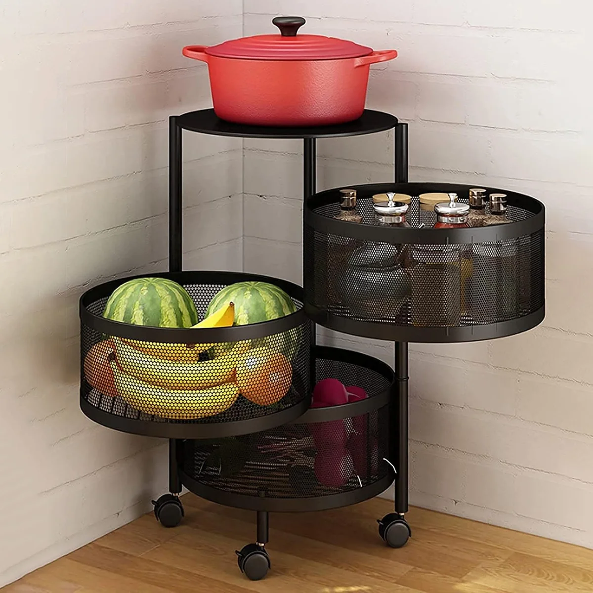 Organizator troler cu 3 niveluri RotatoRack™