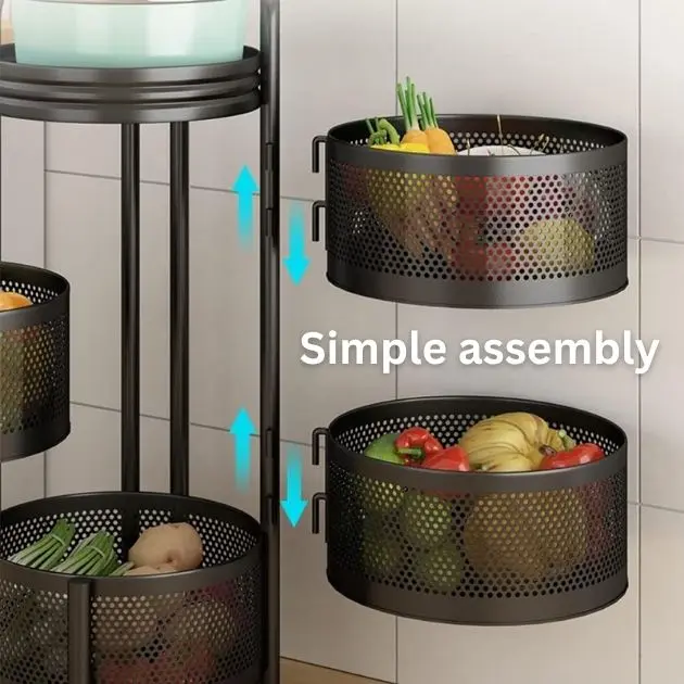 Organizator troler cu 3 niveluri RotatoRack™