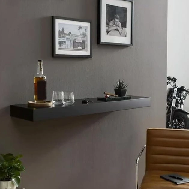 SecretShelf™ raft de perete cu compartiment ascuns - 80 x 24 x 7.2 cm