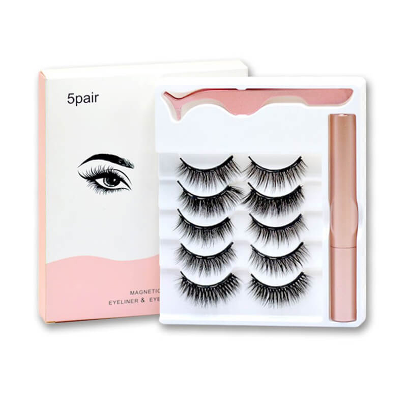 Set de gene false magnetice cu eyeliner Lashy