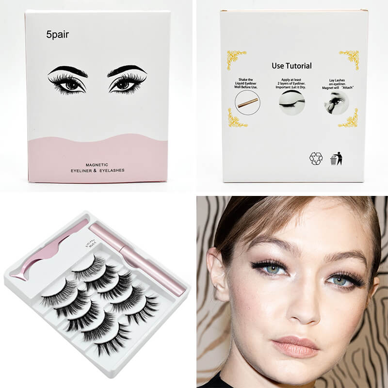 Set de gene false magnetice cu eyeliner Lashy