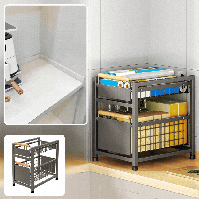 SlideRaw™ organizator cu sertar glisant pe 2 niveluri