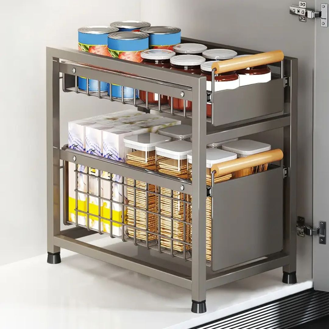 SlideRaw™ organizator cu sertar glisant pe 2 niveluri