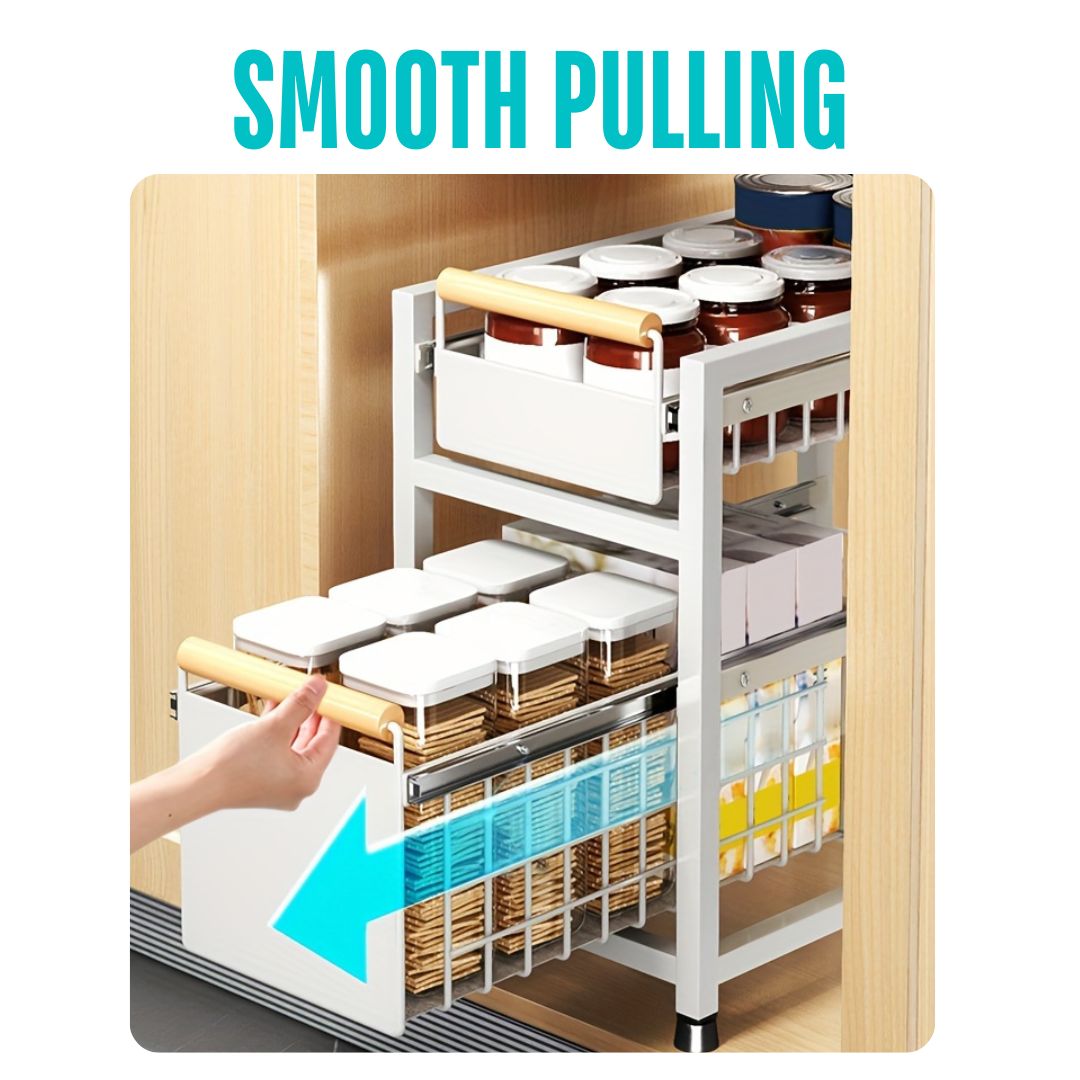 SlideRaw™ organizator cu sertar glisant pe 2 niveluri