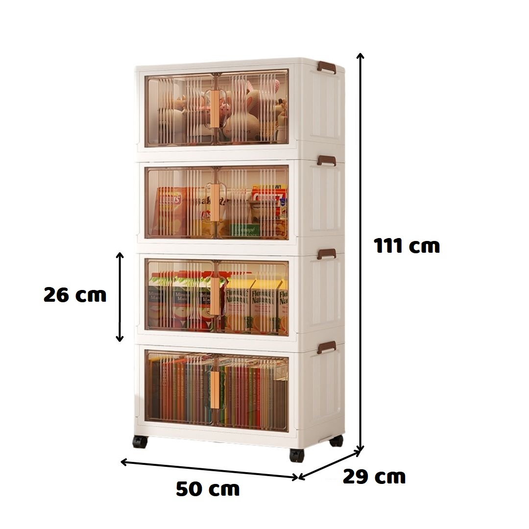 StackRack™ dulap pliabil suprapozabil (4 straturi)