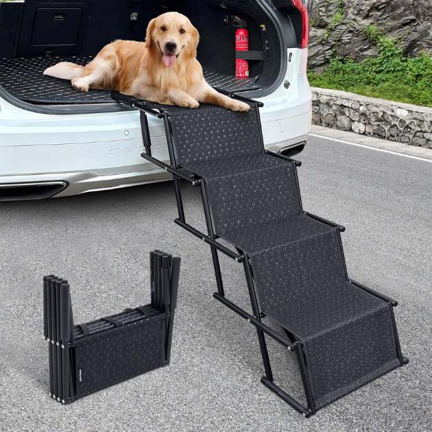 StairPup™ Rampă pliabilă pentru animale de companie cu 4 trepte