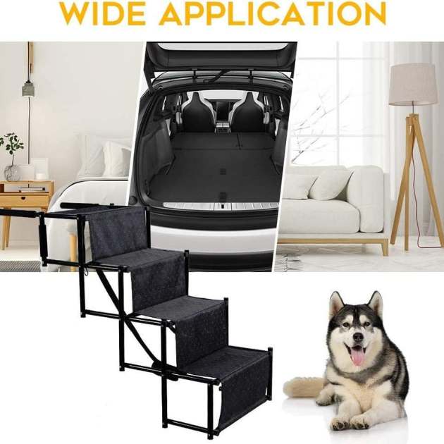 StairPup™ Rampă pliabilă pentru animale de companie cu 4 trepte