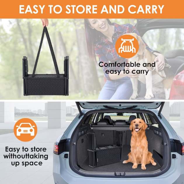 StairPup™ Rampă pliabilă pentru animale de companie cu 4 trepte