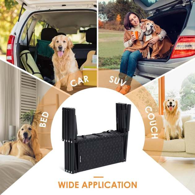 StairPup™ Rampă pliabilă pentru animale de companie cu 4 trepte