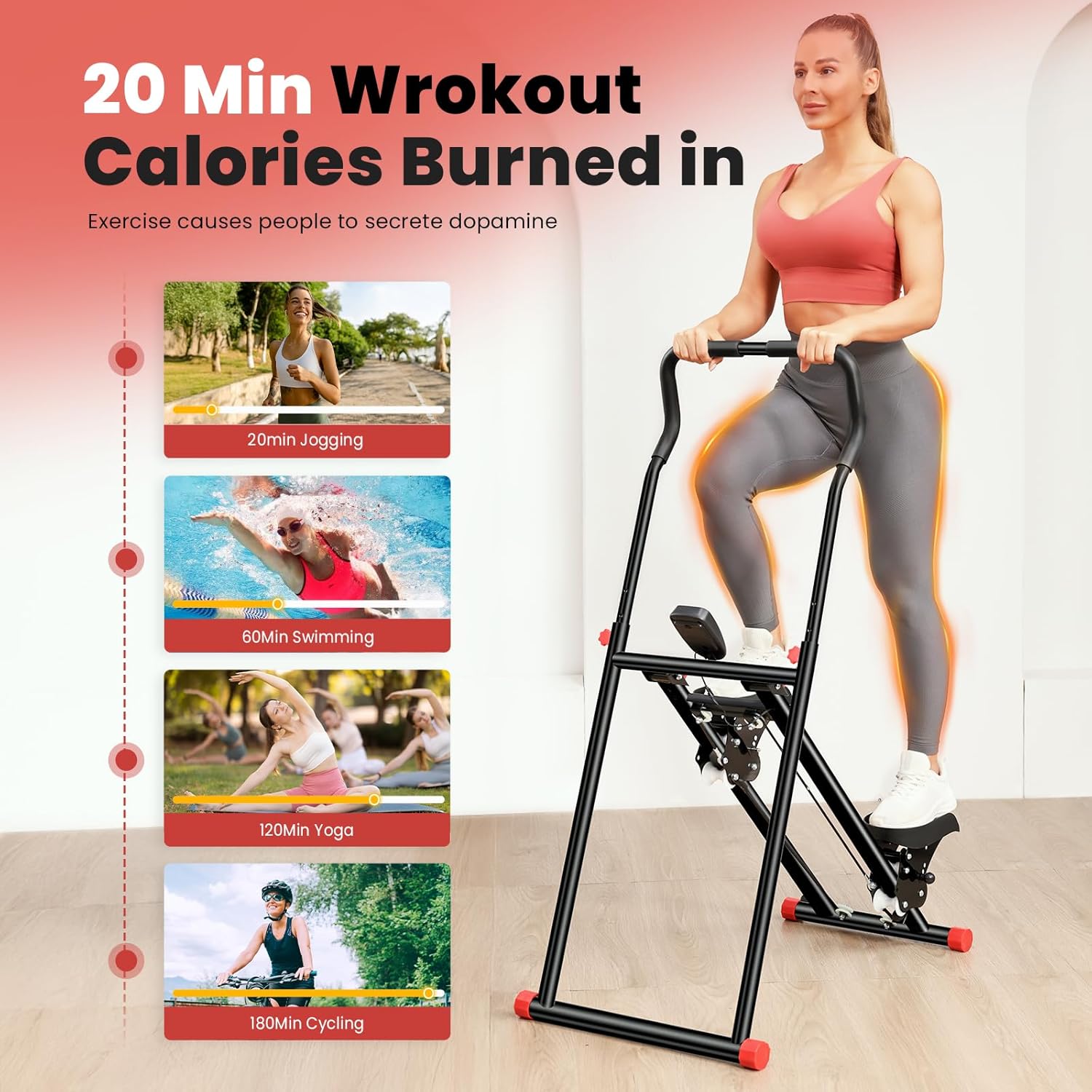 StepFIT™ stepper pentru scări cu mâner