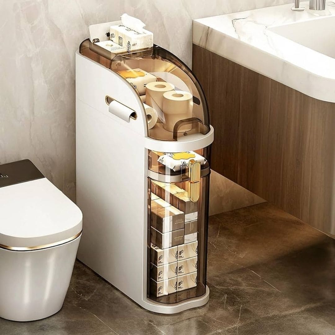 StoreMaster™ raft economizor de spațiu pentru baie