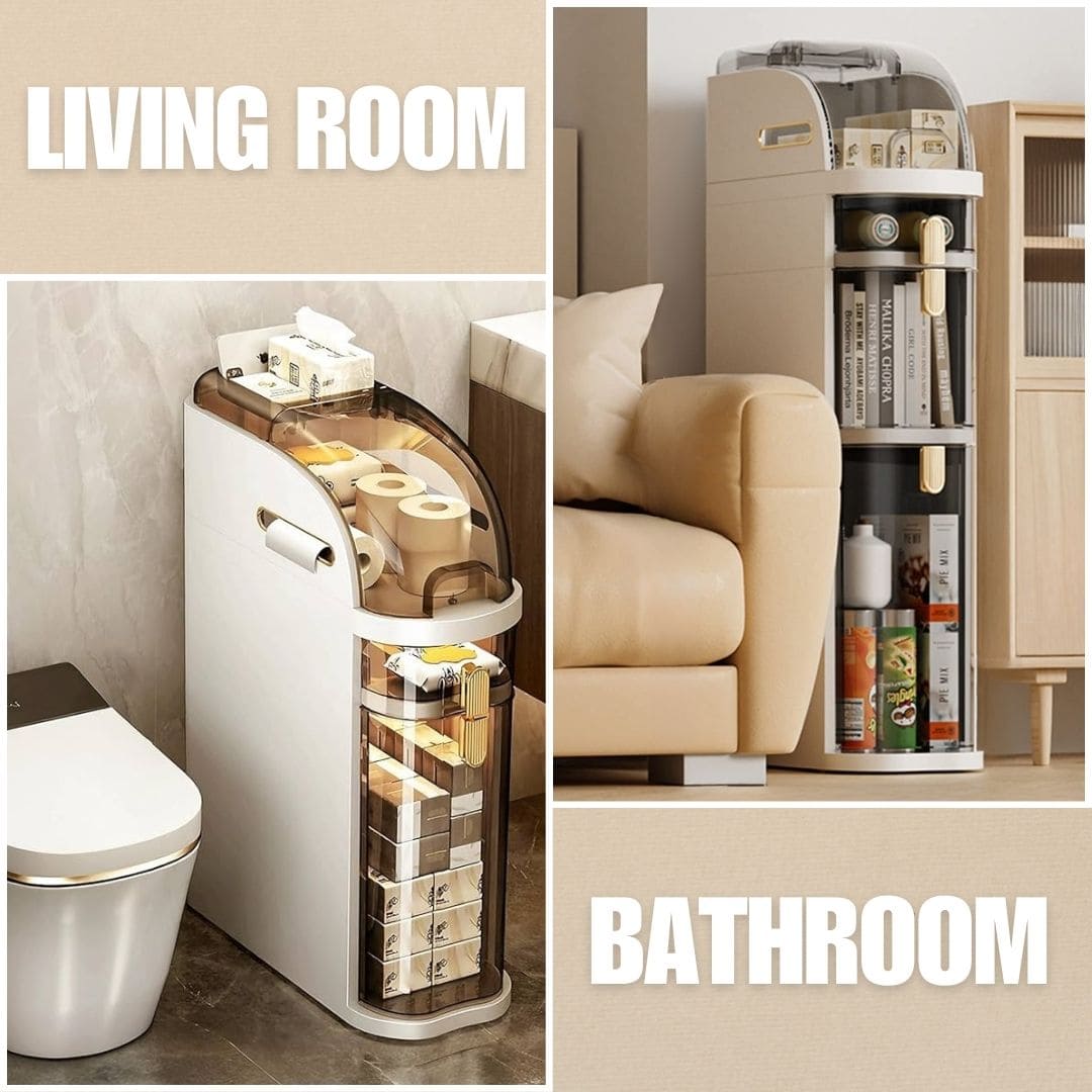 StoreMaster™ raft economizor de spațiu pentru baie