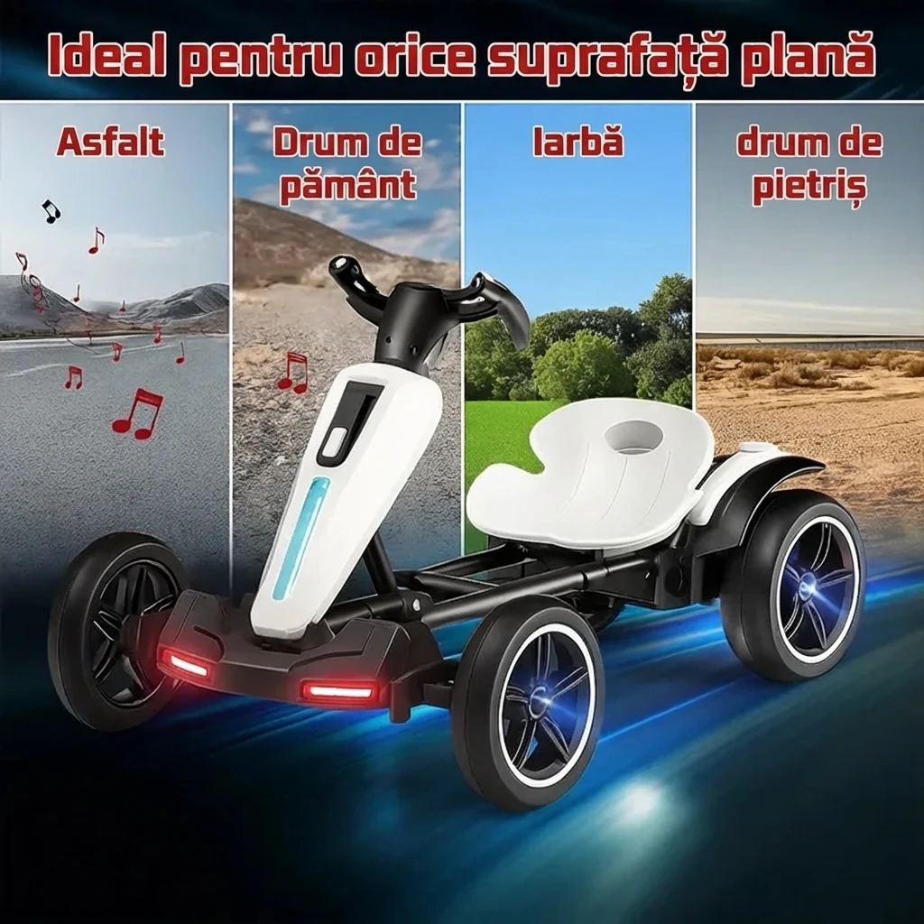 SuperKart™ Go-kart electric pliabil pentru copii