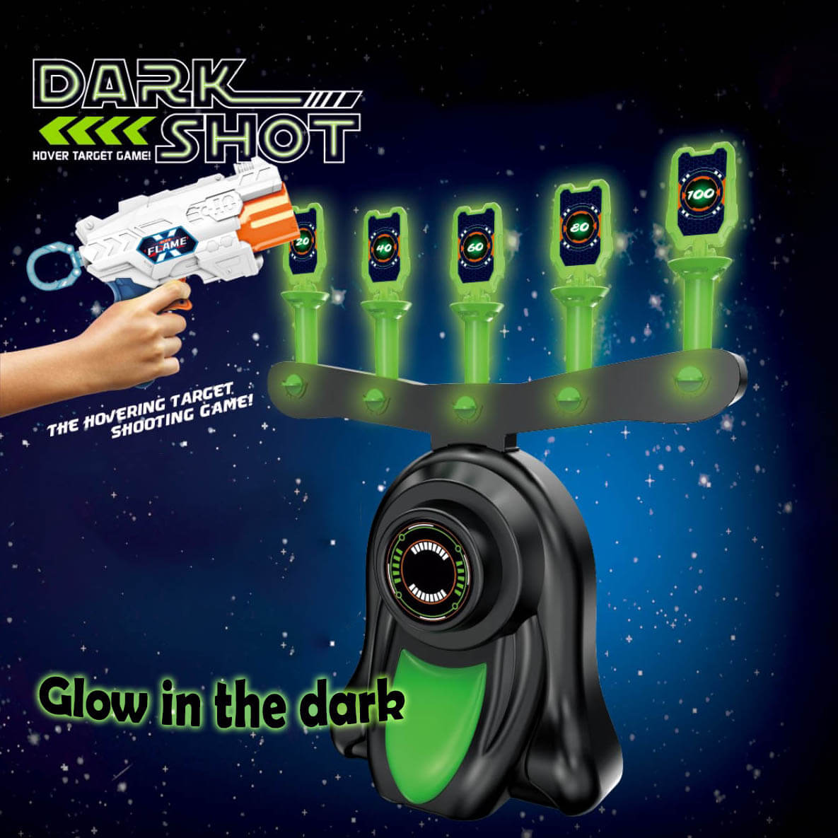 Društvena igra sa plutajućim lopticama DarkShot