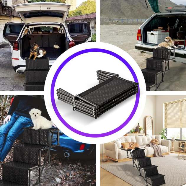 StairPup™ sklopiva rampa za kućne ljubimce sa 4 stepenice