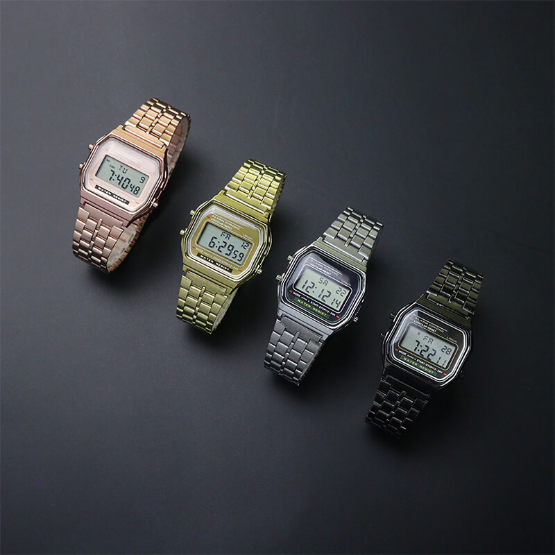 Digitálne hodinky v retro štýle Billie