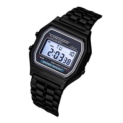 Digitálne hodinky v retro štýle Billie