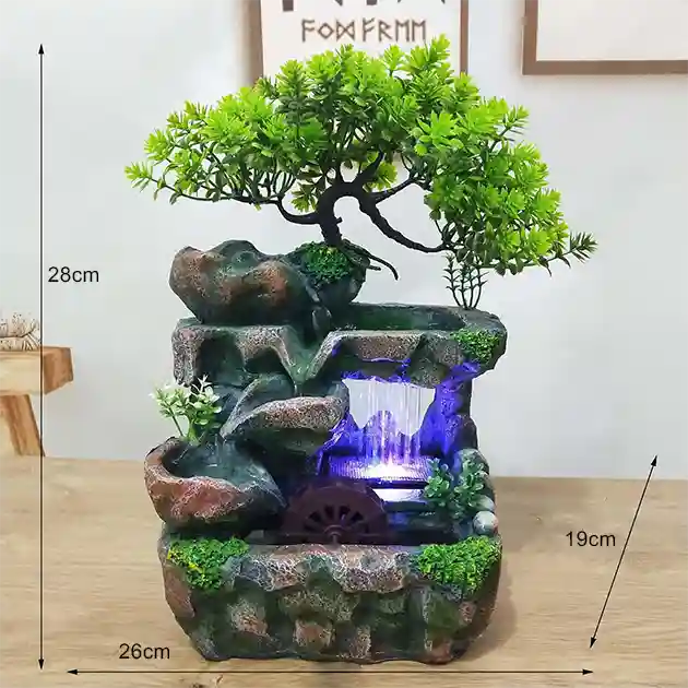 DreamMill™ stolová LED fontána s vodným mlynom