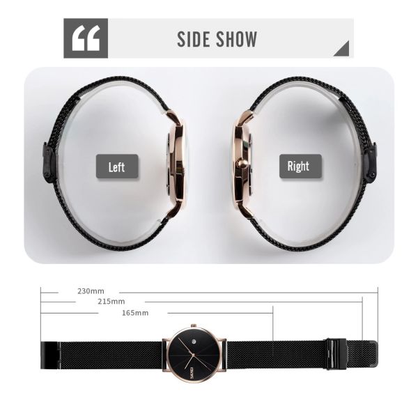 Elegantné pánske hodinky L'argent Noir