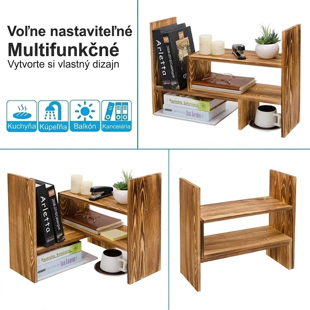 ModulRack™ drevený modulárny organizér na pracovnú dosku