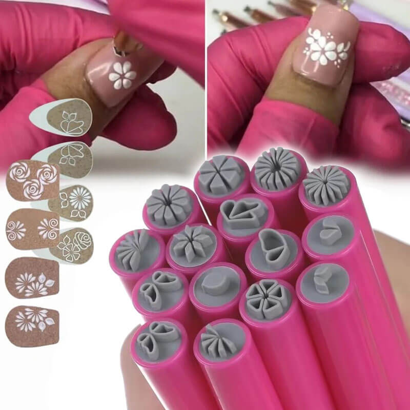 Sada pečiatok na nechty NailCraft™ (15 ks)