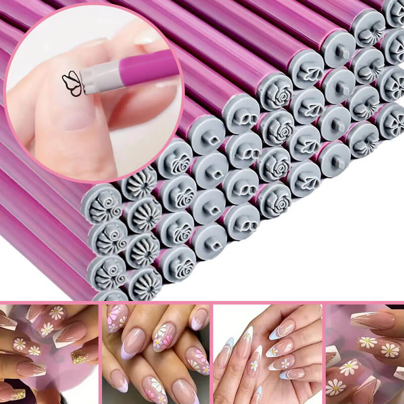 Sada pečiatok na nechty NailCraft™ (15 ks)