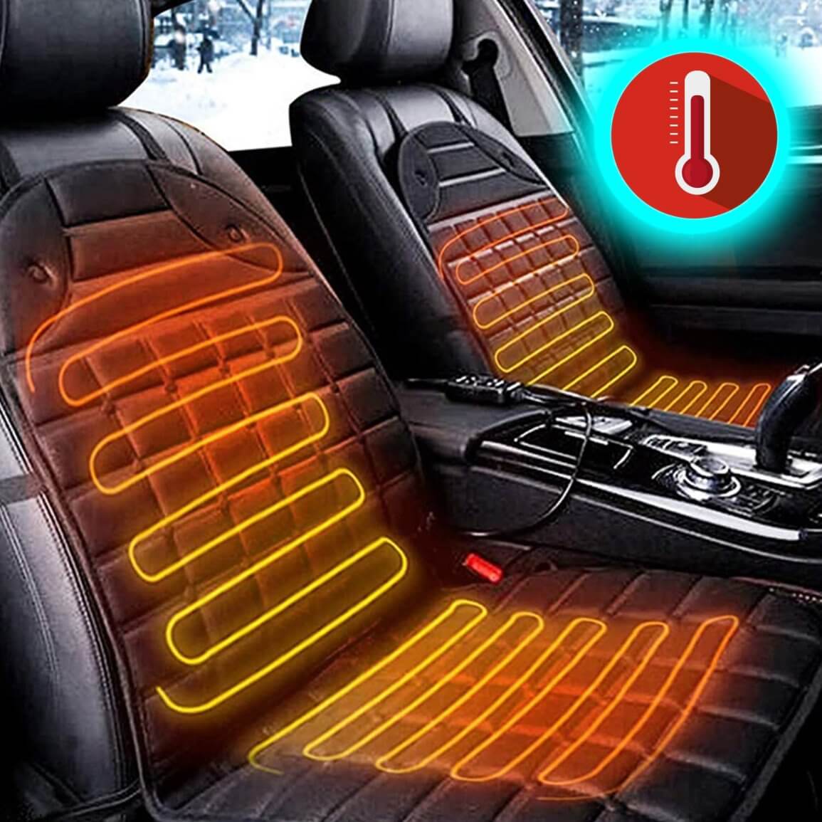 Vyhrievané poťahy na autosedačku