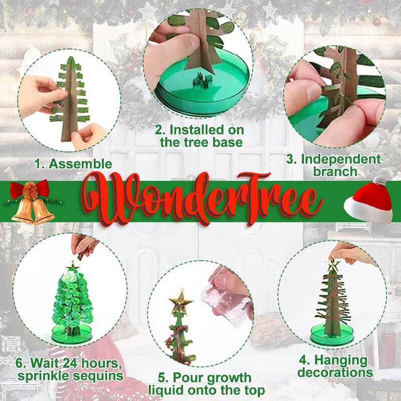 Magický papierový vianočný stromček WonderTree™ (2 ks)